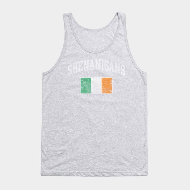 Shenanigans Irish Flag Ireland St Patrick's Day Tank Top by E